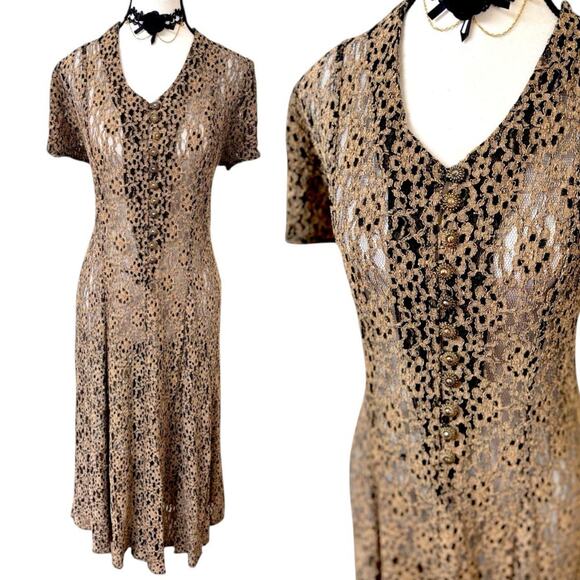 90'S VTG. 4 PC. WHIMSYGOTH COTTAGE DRESS TOP BUNDLE M/L - Picture 2 of 7